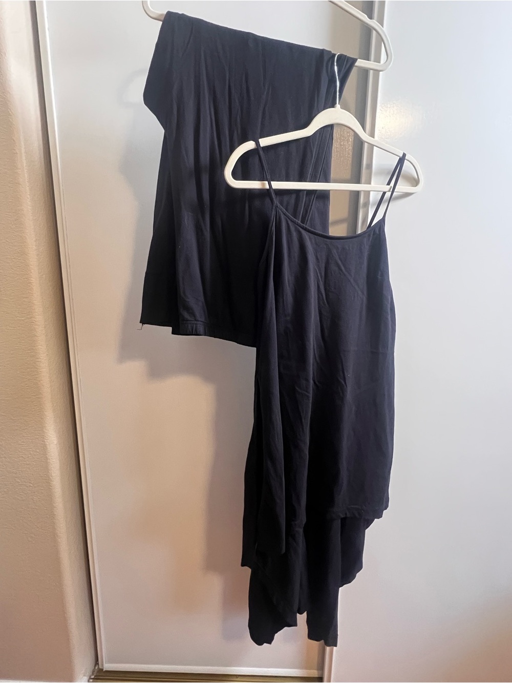 Free People Criss-Cross High-Low top, Wide-Leg pants Set